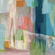 Stadt, 100x100cm, Acryl und Pastell auf Leinwand